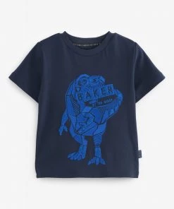 Baker By Ted Baker Blue Dino T-Shirt