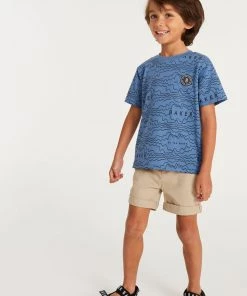 Baker By Ted Baker Blue Printed T-Shirt