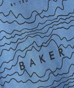 Baker By Ted Baker Blue Printed T-Shirt -Baker by Ted Baker shop unnamed file 576 scaled