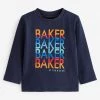 Baker By Ted Baker Navy Blue Graphic T-Shirt