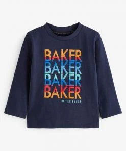 Baker By Ted Baker Navy Blue Graphic T-Shirt -Baker by Ted Baker shop unnamed file 582