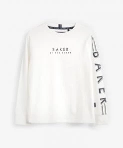 Baker By Ted Baker Long Sleeve T-Shirt Navy -Baker by Ted Baker shop unnamed file 588