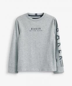 Baker By Ted Baker Long Sleeve T-Shirt Navy -Baker by Ted Baker shop unnamed file 590