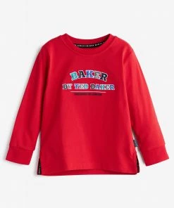Baker By Ted Baker Red Long-Sleeved T-Shirt