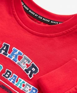 Baker By Ted Baker Red Long-Sleeved T-Shirt -Baker by Ted Baker shop unnamed file 594 scaled