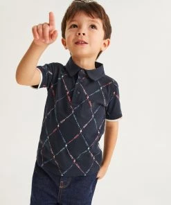 Baker By Ted Baker Argyle Polo Shirt Green