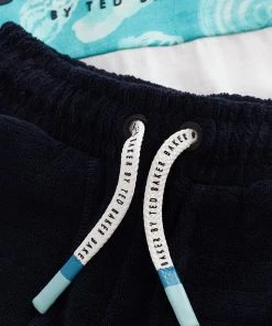 Baker By Ted Baker White T-Shirt And Navy Shorts Set -Baker by Ted Baker shop unnamed file 61 scaled