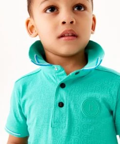 Baker By Ted Baker Blue Printed Polo Shirt -Baker by Ted Baker shop unnamed file 628 scaled