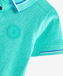 Baker By Ted Baker Blue Printed Polo Shirt -Baker by Ted Baker shop unnamed file 632 scaled