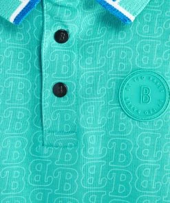 Baker By Ted Baker Blue Printed Polo Shirt -Baker by Ted Baker shop unnamed file 633 scaled