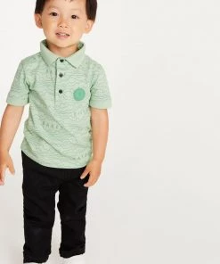 Baker By Ted Baker Green Printed Polo Shirt
