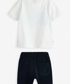 Baker By Ted Baker White T-Shirt And Navy Shorts Set -Baker by Ted Baker shop unnamed file 64 scaled