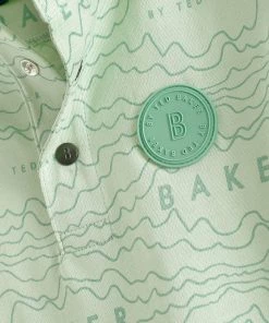 Baker By Ted Baker Green Printed Polo Shirt -Baker by Ted Baker shop unnamed file 643 scaled