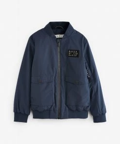 Baker By Ted Baker Navy Blue Harrington Jacket