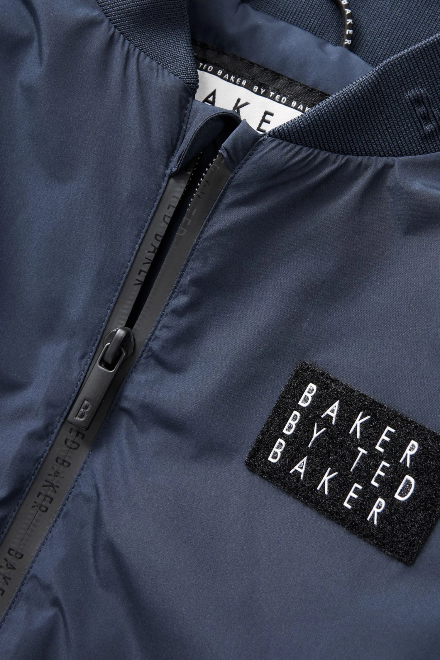 Baker By Ted Baker Navy Blue Harrington Jacket 4 Baker By Ted Baker Navy Blue Harrington Jacket - Image 4