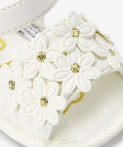 Baker By Ted Baker White Flower Sandals -Baker by Ted Baker shop unnamed file 682 scaled