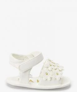 Baker By Ted Baker White Flower Sandals -Baker by Ted Baker shop unnamed file 685