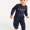 Baker By Ted Baker Navy Sweater And Joggers Set