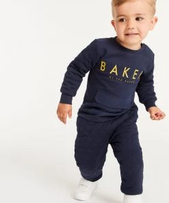 Baker By Ted Baker Navy Sweater And Joggers Set