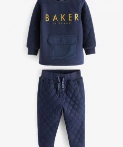 Baker By Ted Baker Navy Sweater And Joggers Set -Baker by Ted Baker shop unnamed file 694