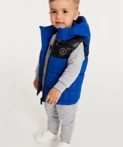 Baker By Ted Baker Blue Colourblock Gilet