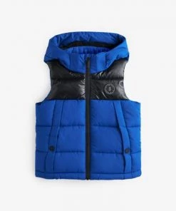 Baker By Ted Baker Blue Colourblock Gilet -Baker by Ted Baker shop unnamed file 704