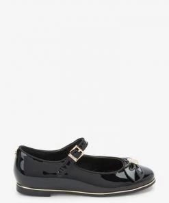 Baker By Ted Baker Black Pat Bow MJ Shoes -Baker by Ted Baker shop unnamed file 710
