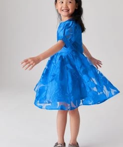 Baker By Ted Baker Blue Floral Jacquard Dress -Baker by Ted Baker shop unnamed file 713 scaled