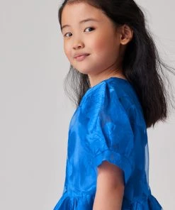 Baker By Ted Baker Blue Floral Jacquard Dress -Baker by Ted Baker shop unnamed file 714 scaled