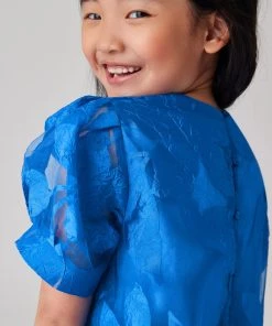 Baker By Ted Baker Blue Floral Jacquard Dress -Baker by Ted Baker shop unnamed file 715 scaled