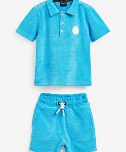 Baker By Ted Baker Blue Polo Shirt And Shorts Set -Baker by Ted Baker shop unnamed file 72 scaled