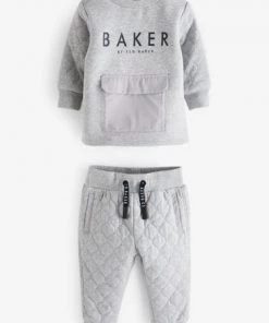 Baker By Ted Baker Grey Sweat Set -Baker by Ted Baker shop unnamed file 723