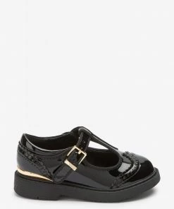 Baker By Ted Baker Black T-Bar Shoes
