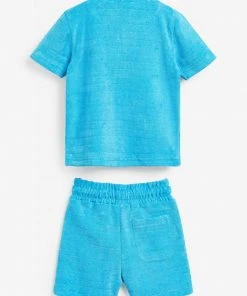 Baker By Ted Baker Blue Polo Shirt And Shorts Set -Baker by Ted Baker shop unnamed file 73 scaled