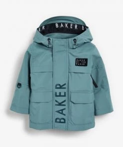 Baker By Ted Baker Green Shower Reistant Jacket -Baker by Ted Baker shop unnamed file 737