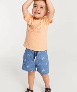 Baker By Ted Baker T-Shirt And Chambray Shorts Set