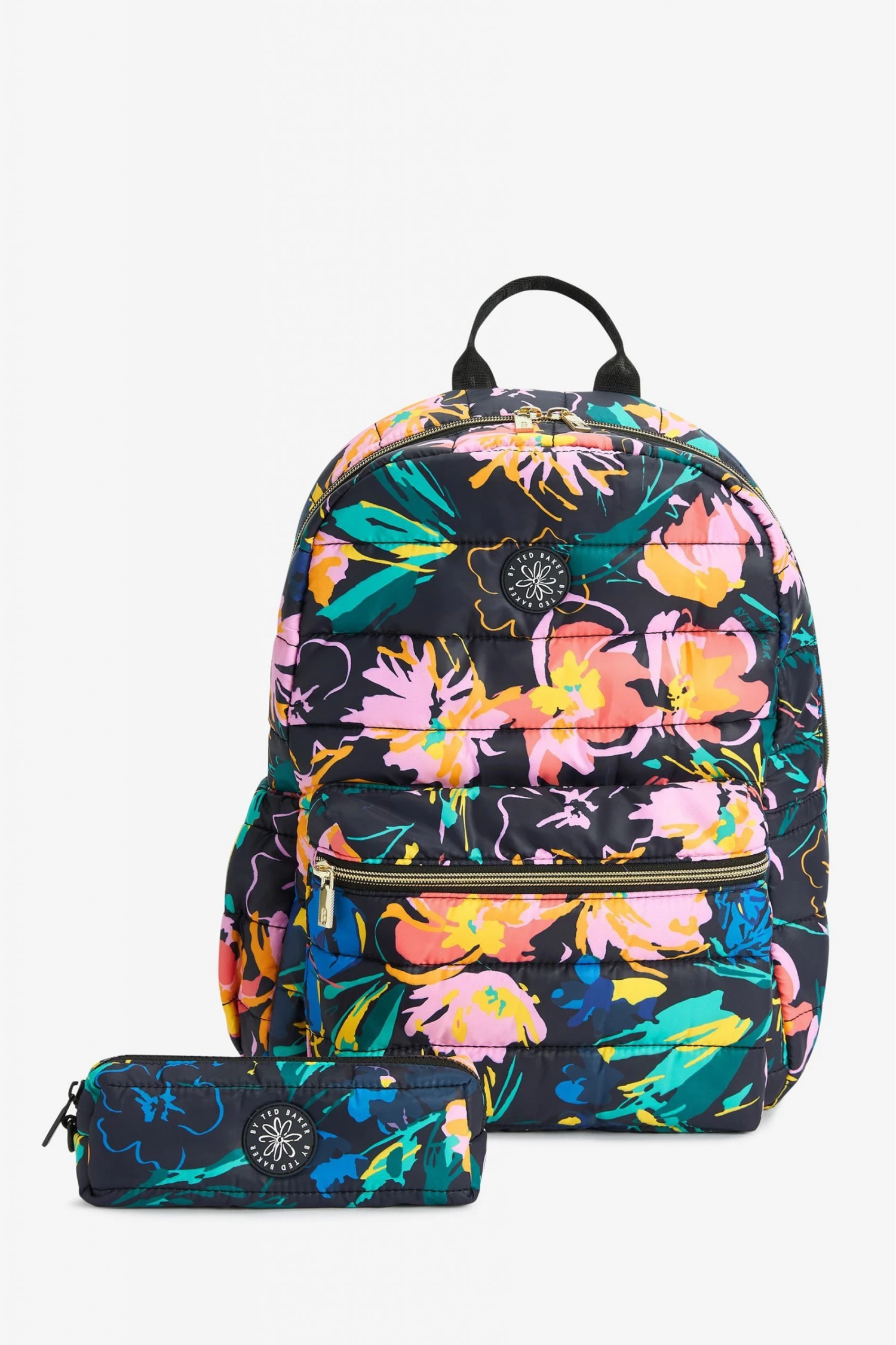 Baker By Ted Baker Navy BTS Printed Backpack 1 Baker By Ted Baker Navy BTS Printed Backpack