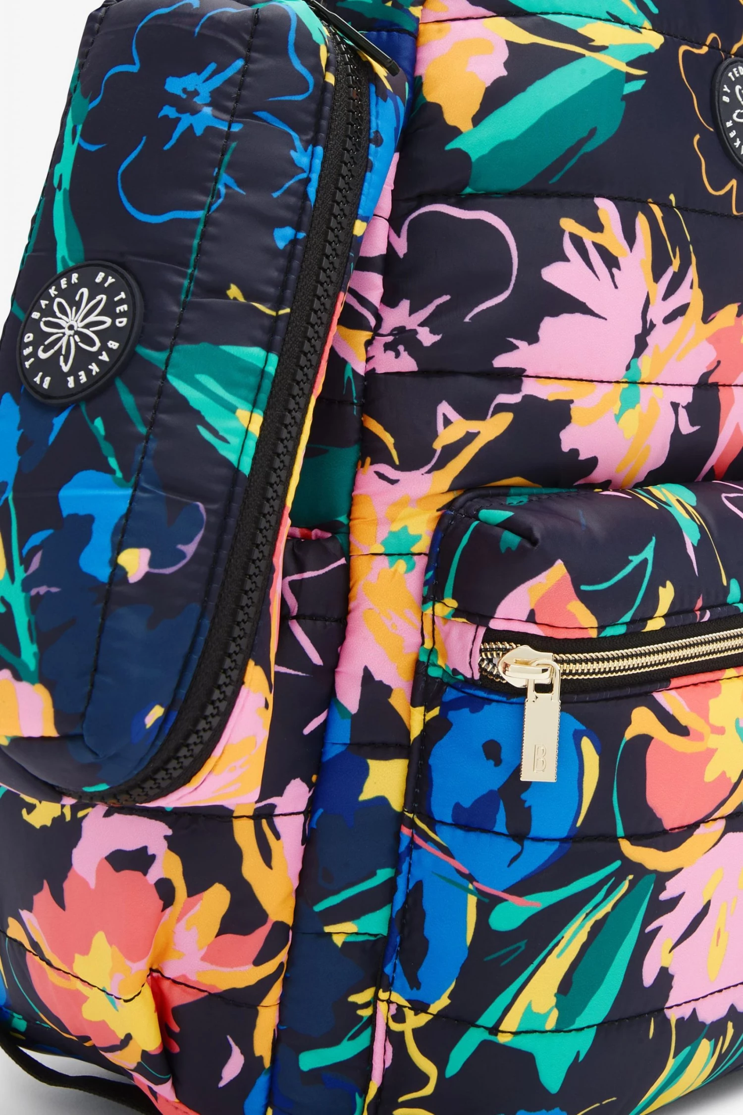 Baker By Ted Baker Navy BTS Printed Backpack 5 Baker By Ted Baker Navy BTS Printed Backpack - Image 5