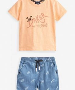 Baker By Ted Baker T-Shirt And Chambray Shorts Set -Baker by Ted Baker shop unnamed file 79 scaled
