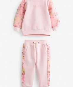 Baker By Ted Baker Pink Organza Sweatshirt And Joggers Set -Baker by Ted Baker shop unnamed file 805 scaled