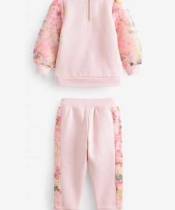 Baker By Ted Baker Pink Organza Sweatshirt And Joggers Set -Baker by Ted Baker shop unnamed file 806 scaled