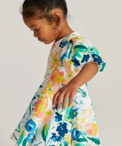 Baker By Ted Baker White Floral Scuba Dress -Baker by Ted Baker shop unnamed file 811 scaled