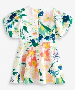 Baker By Ted Baker White Floral Scuba Dress -Baker by Ted Baker shop unnamed file 814 scaled