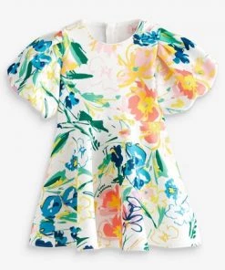 Baker By Ted Baker White Floral Scuba Dress -Baker by Ted Baker shop unnamed file 817