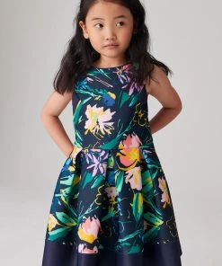 Baker By Ted Baker Navy Floral Scuba Dress