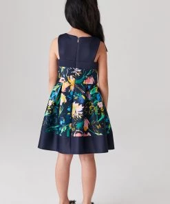 Baker By Ted Baker Navy Floral Scuba Dress -Baker by Ted Baker shop unnamed file 840 scaled