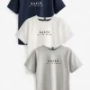 Baker By Ted Baker Navy/Grey T-Shirts 3 Pack