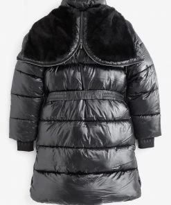 Baker By Ted Baker Black High Shine Coat -Baker by Ted Baker shop unnamed file 855 scaled