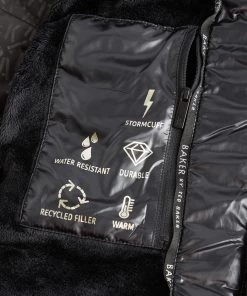 Baker By Ted Baker Black High Shine Coat -Baker by Ted Baker shop unnamed file 857 scaled