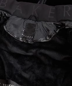 Baker By Ted Baker Black High Shine Coat -Baker by Ted Baker shop unnamed file 858 scaled